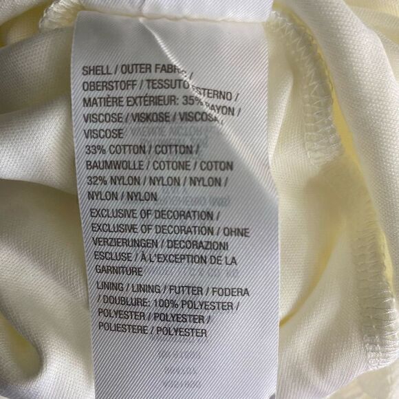 Isaac Mizrahi Live! Cream Handkerchief  Lace Midi Dress - Picture 7 of 7